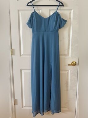 princess polly baby blue dress Modest Simple Grey Chiffon Bridesmaid Dresses 2021 A Line Princess Short  Sleeve Backless Floor Length Long Ruffle